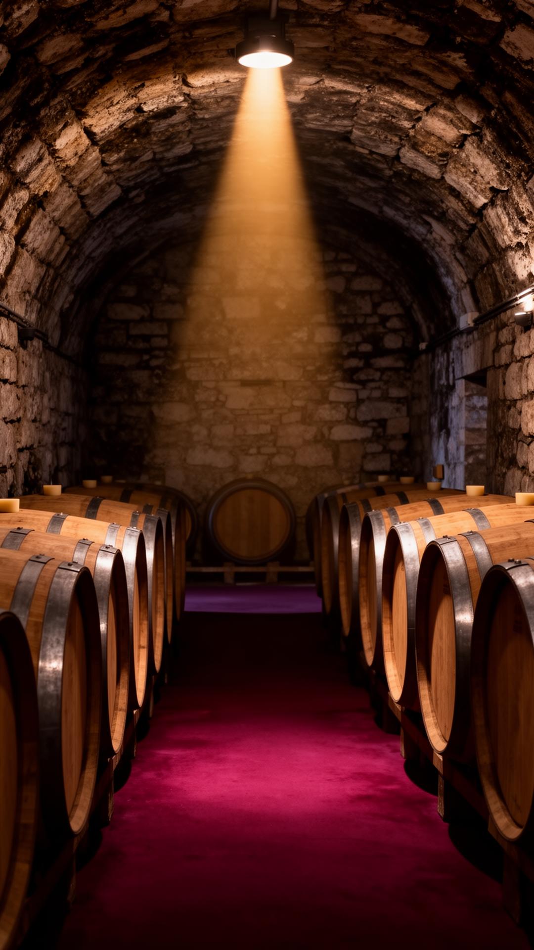 Old stone wine cellar